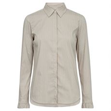 MOS MOSH SKJORTE, MMMATTIE FLIP STRIPE SHIRT, SAFARI